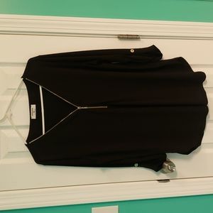 Zenana Black half sleeve top